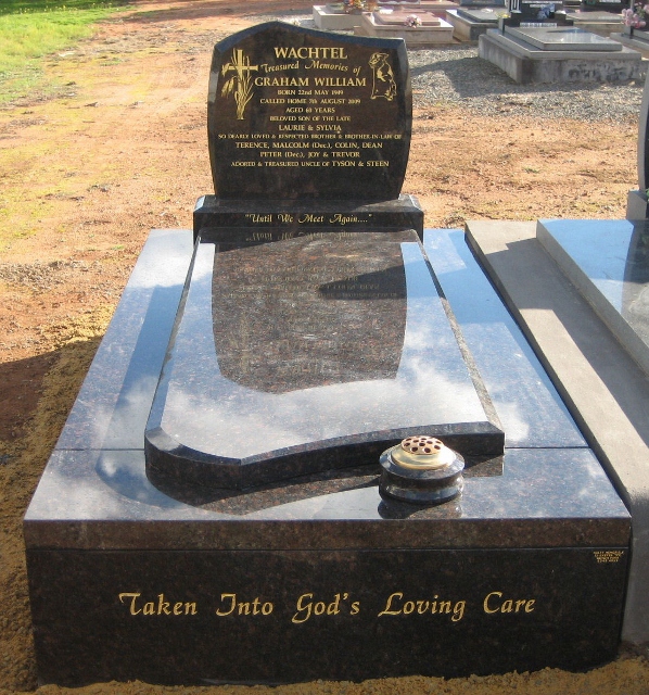 All Polished Traditional Single Memorial - Nalty Memorials Pty Ltd